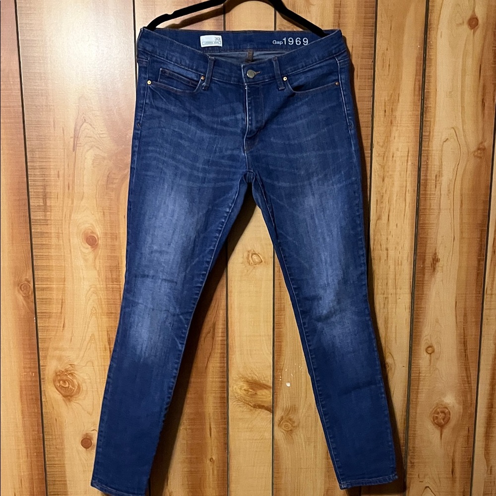 GAP Women's Dark Blue Skinny Jeans